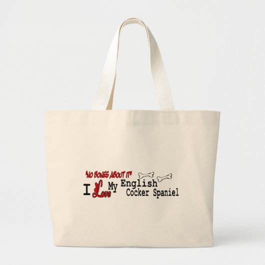 Engelse Cocker Spaniel Gifts Grote Tote Bag (Voorkant)