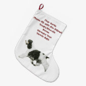 Engelse Cocker Spaniel Grote Kerstsok (Voorkant (Hangend))