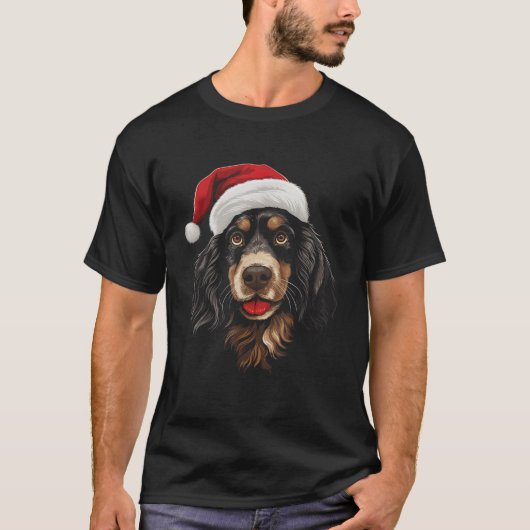 Engelse Cocker Spaniel Hond Honden Kerstmis T-shirt (Voorkant)