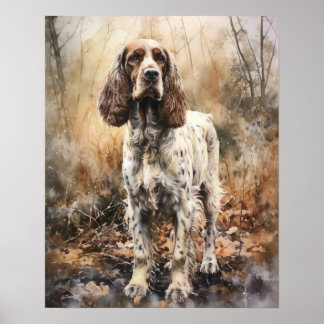 Engelse Cocker Spaniel Hond Kunstprint Poster