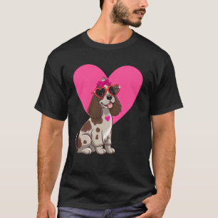 Engelse Cocker Spaniel Hond Moeder Valentijnsdag H T-shirt