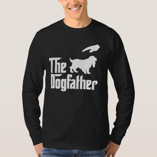 Engelse Cocker Spaniel Hond Papa De HondVader Grap T-shirt (Voorkant)