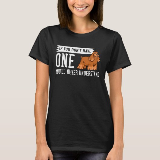 Engelse Cocker Spaniel Hond Pups Eigenaar T-shirt (Voorkant)