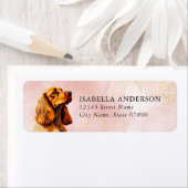 Engelse Cocker Spaniel Hond Retouradres Labels (Insitu)