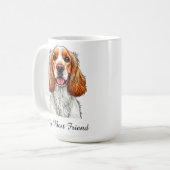 Engelse Cocker Spaniel Hondenportret Koffiemok (Voorkant links)