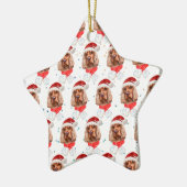 Engelse Cocker Spaniel Hondenras Kerstmis Keramisch Ornament (Links)