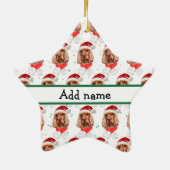 Engelse Cocker Spaniel Hondenras Kerstmis Keramisch Ornament (Achterkant)
