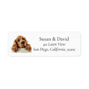 Engelse Cocker Spaniel Hondenras Pet Lovers Etiket