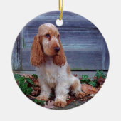Engelse Cocker Spaniel Keramisch Ornament (Voorkant)