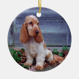 Engelse Cocker Spaniel Keramisch Ornament