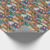 Engelse Cocker Spaniel Kerstbakken: Kerstmis Cadeaupapier (Hoek)
