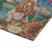 Engelse Cocker Spaniel Kerstbakken: Kerstmis Snijplank (Hoek)