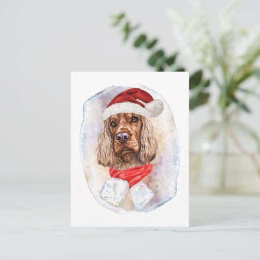 Engelse Cocker Spaniel kerstcadeaus Dogs Lovers Feestdagenkaart (Staand voorkant)