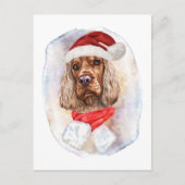 Engelse Cocker Spaniel kerstcadeaus Dogs Lovers Feestdagenkaart (Voorkant)