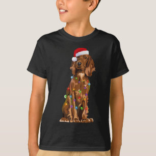 Engelse Cocker Spaniel Kerstverlichting Xmas Hond  T-shirt