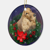 Engelse Cocker Spaniel Kerstversiering Keramisch Ornament (Links)