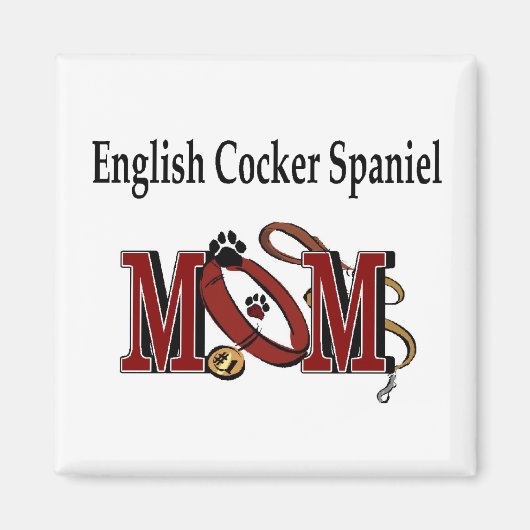 engelse cocker spaniel mam giften magneet (Voorkant)