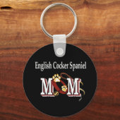 engelse cocker spaniel mam giften sleutelhanger (Voorkant)