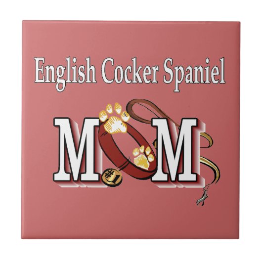 Engelse Cocker Spaniel Mam Gifts Tegeltje (Voorkant)