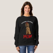 Engelse Cocker Spaniel mama Dog Owner Funny Wo Trui (Voorkant volledig)