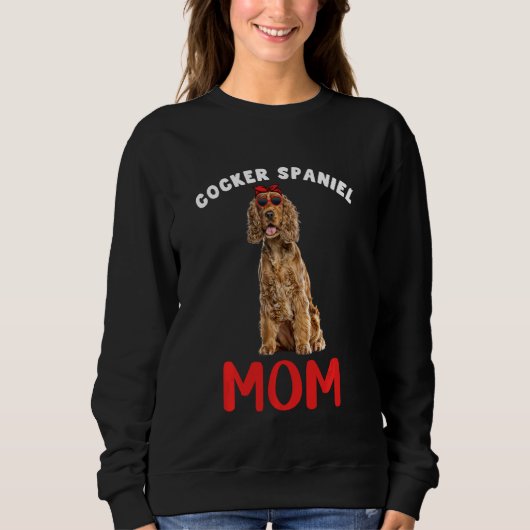 Engelse Cocker Spaniel mama Dog Owner Funny Wo Trui (Voorkant)