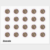 Engelse Cocker Spaniel minimaal modern Ronde Sticker (Vel)