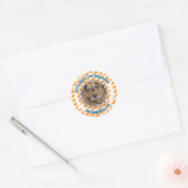 Engelse Cocker Spaniel minimaal modern Ronde Sticker (Envelop)