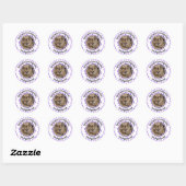 Engelse Cocker Spaniel minimal modern Ronde Sticker (Vel)
