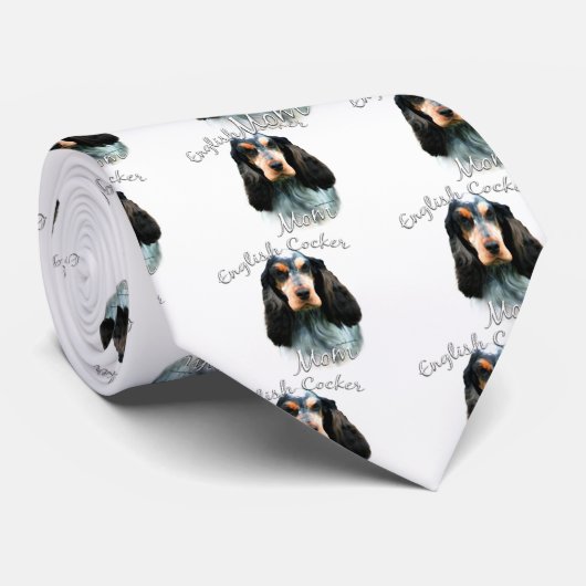 Engelse Cocker Spaniel Moeder 2 Stropdas (Opgerold)