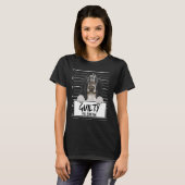 Engelse Cocker Spaniel Mugshot Guilty Dog T-shirt (Voorkant volledig)