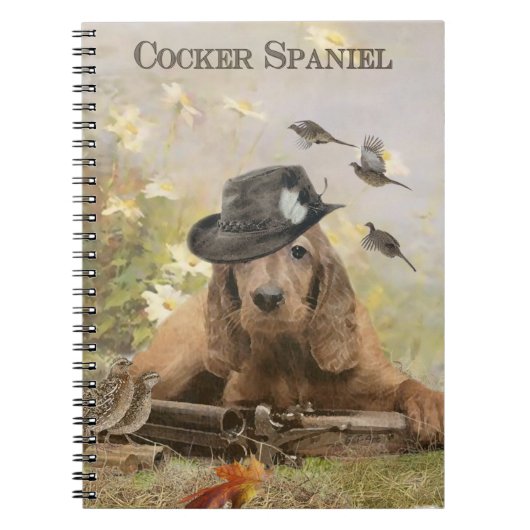 Engelse Cocker Spaniel Notitieboek (Voorkant)