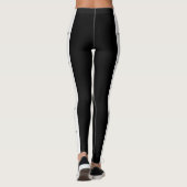 Engelse Cocker Spaniel Ontwerp In Zwart En Wit Leggings (Achterkant)