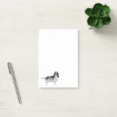 Engelse Cocker Spaniel Ontwerp in Zwart en Wit Post-it® Notes (Kantoor)