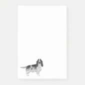 Engelse Cocker Spaniel Ontwerp in Zwart en Wit Post-it® Notes (Voorkant)