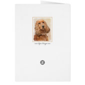 Engelse Cocker Spaniel Paining - Originele Dog Art (Achterkant)