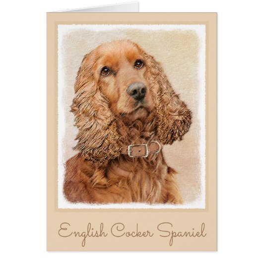 Engelse Cocker Spaniel Paining - Originele Dog Art (Voorkant)