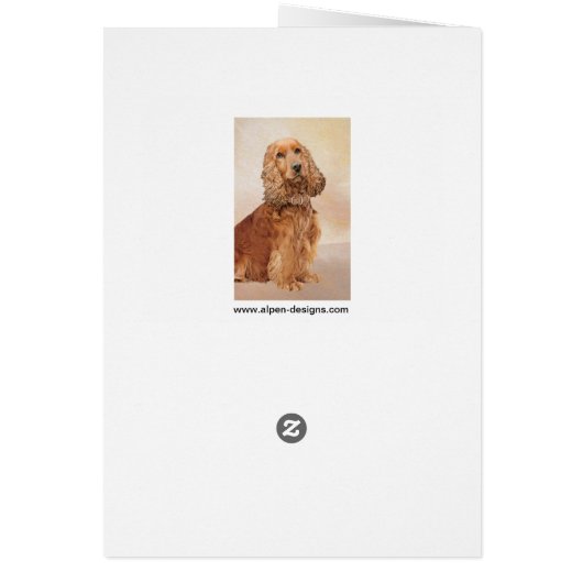 Engelse Cocker Spaniel Paining - Originele Dog Art (Achterkant)