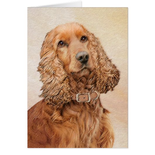 Engelse Cocker Spaniel Paining - Originele Dog Art (Voorkant)