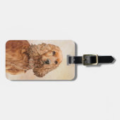 Engelse Cocker Spaniel Paining - Originele Dog Art Bagagelabel (Voorkant horizontaal)