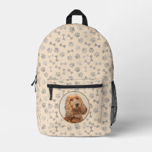 Engelse Cocker Spaniel Paining - Originele Dog Art Bedrukte Rugzak