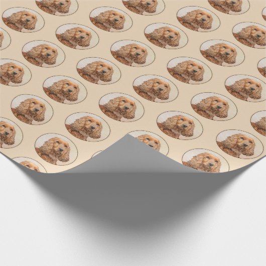 Engelse Cocker Spaniel Paining - Originele Dog Art Cadeaupapier (Hoek)