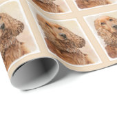 Engelse Cocker Spaniel Paining - Originele Dog Art Cadeaupapier (Rol Hoek)