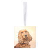 Engelse Cocker Spaniel Paining - Originele Dog Art Decoratie (Rechts)