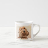 Engelse Cocker Spaniel Paining - Originele Dog Art Espresso Kop (Rechts)