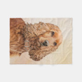 Engelse Cocker Spaniel Paining - Originele Dog Art Fleece Deken (Voorkant (Horizontaal))