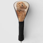 Engelse Cocker Spaniel Paining - Originele Dog Art Golfheadcover (Voorkant)