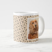 Engelse Cocker Spaniel Paining - Originele Dog Art Grote Koffiekop (Voorkant rechts)