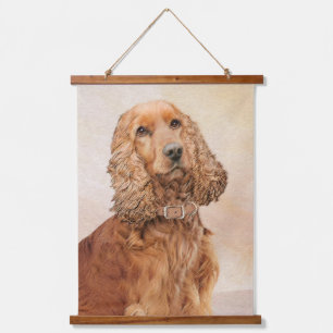 Engelse Cocker Spaniel Paining - Originele Dog Art Hangend Wandkleed