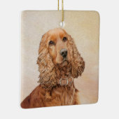 Engelse Cocker Spaniel Paining - Originele Dog Art Keramisch Ornament (Rechts)