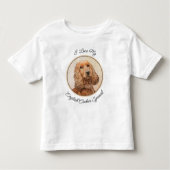 Engelse Cocker Spaniel Paining - Originele Dog Art Kinder Shirts (Voorkant)
